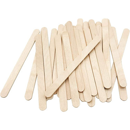 Wooden sticks Natural 100PCS