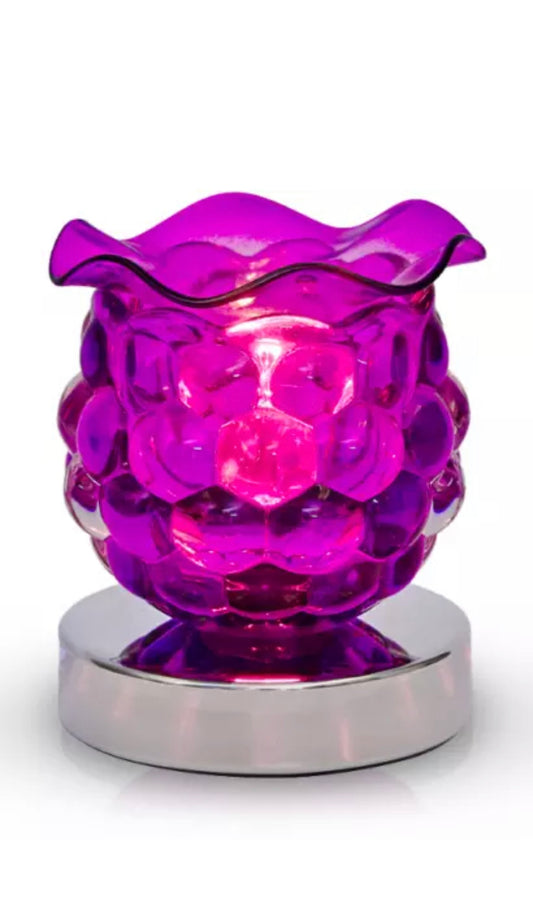 SPA COLLECTION OIL & WAX AROMATIC LAMP WARMER GLOBE PURPLE