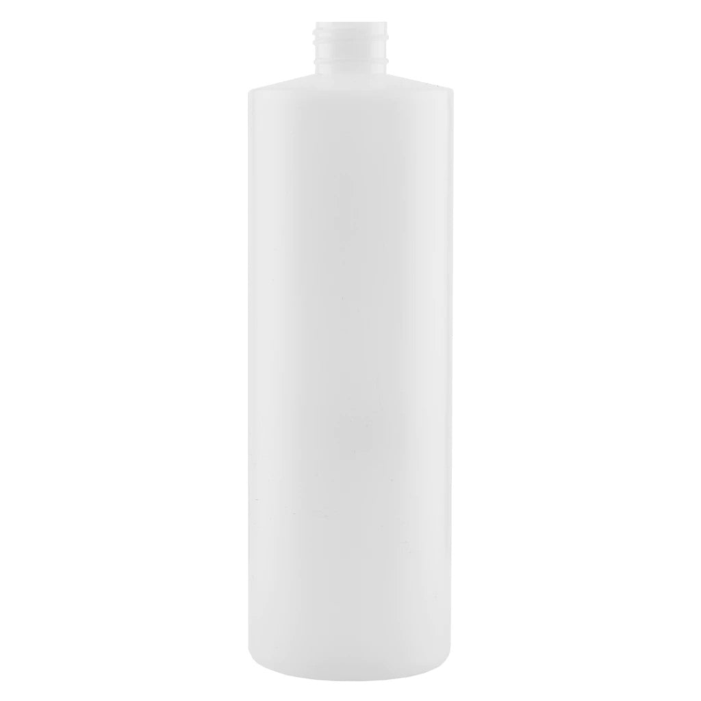 16 oz Natural Cylinder Plastic Bottle W/DISC TOP CAP (10PC)