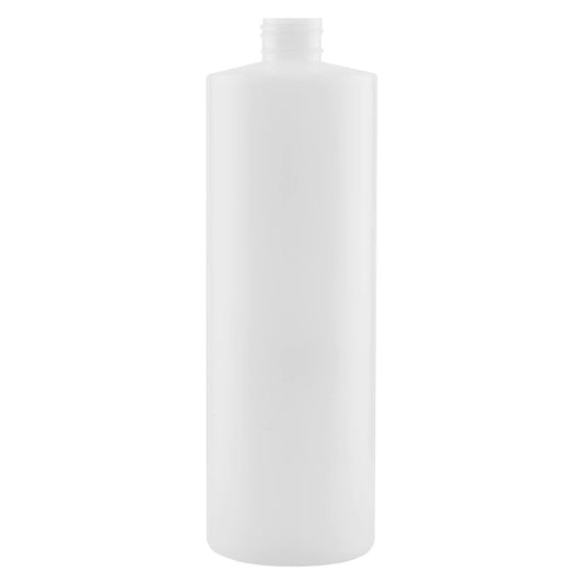 16 oz Natural Cylinder Plastic Bottle W/DISC TOP CAP (10PC)