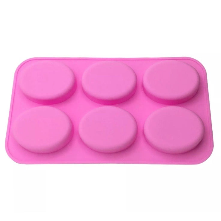 6 Cavity Oval Shape Silicone Mold