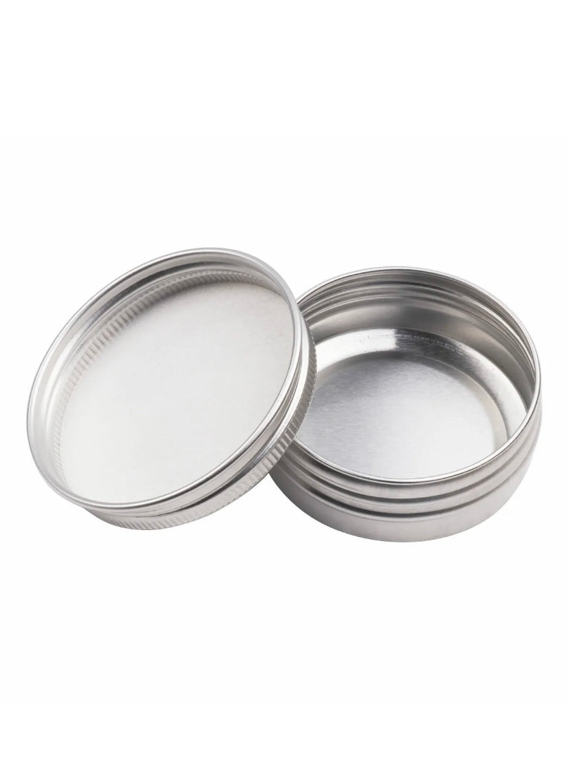 Tin Can Containers(Silver)2.0 OZ