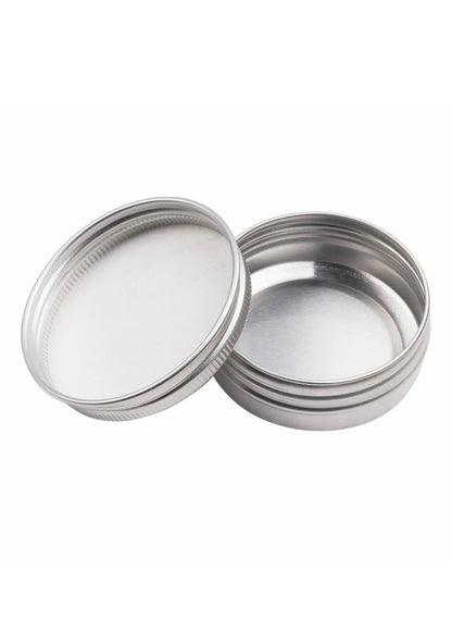 Tin Can Containers(Silver)2.0 OZ