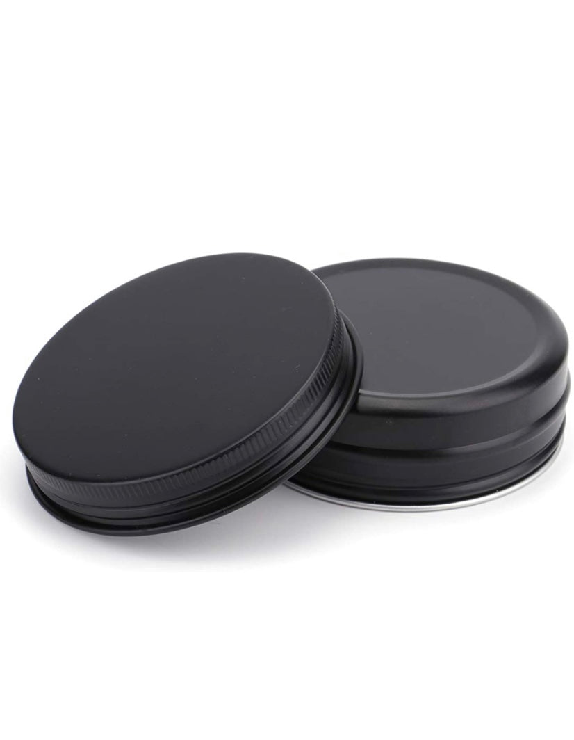 Tin Can Containers(Black)2 oz