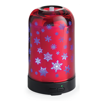 Snowflake Glass Essential Oil Diffuser (Included oil)