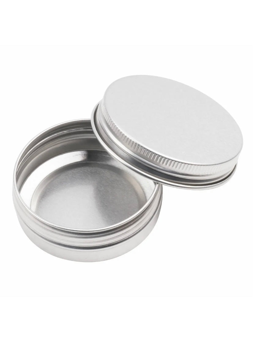 Tin Can Containers(Silver)2.0 OZ