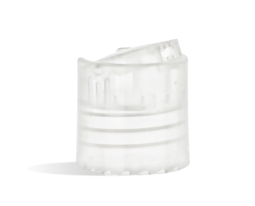 16 oz Natural Cylinder Plastic Bottle W/DISC TOP CAP (10PC)
