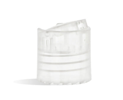 16 oz Natural Cylinder Plastic Bottle W/DISC TOP CAP (10PC)