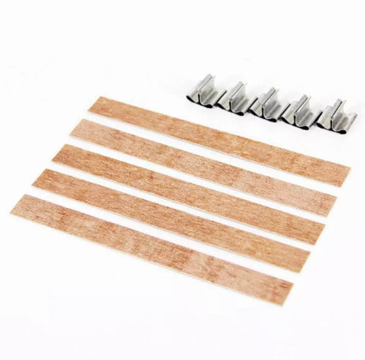 Natural wood candle wicks 20 PCS