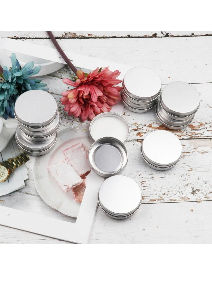 Tin Can Containers(Silver)2.0 OZ