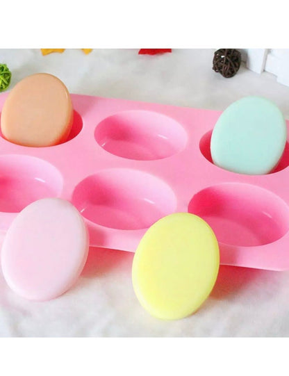 6 Cavity Oval Shape Silicone Mold